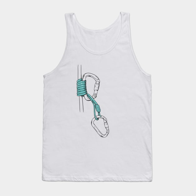 Bachmann Knot Rock Climbing Prusik Tank Top by mailboxdisco